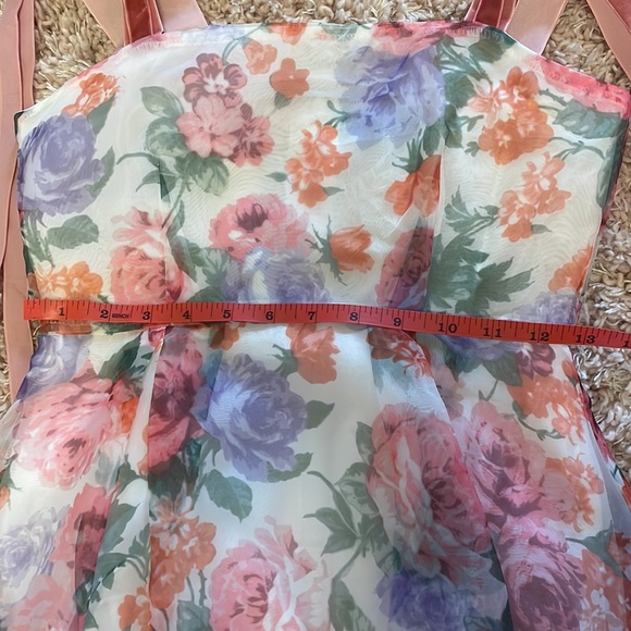 NWOT - Sister Jane bow strap midi dress in printed floral mesh - Picture 7 of 10